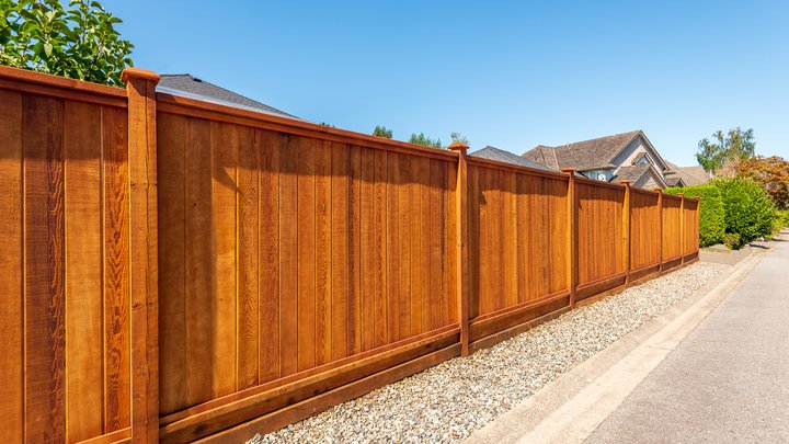 Bastion Style Wood Fence