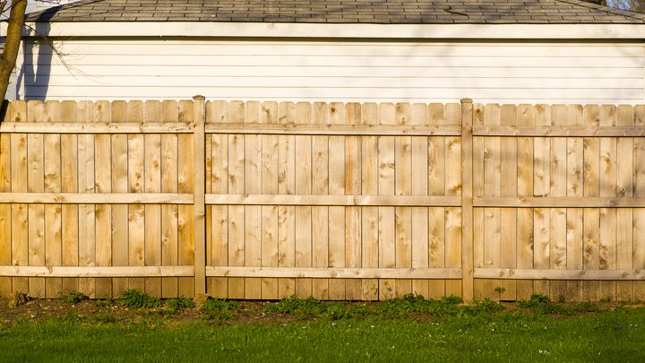 Fortress Style Wood Fence